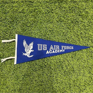 Vintage Wool Felt US Air Force Academy University College Pennant 12x30